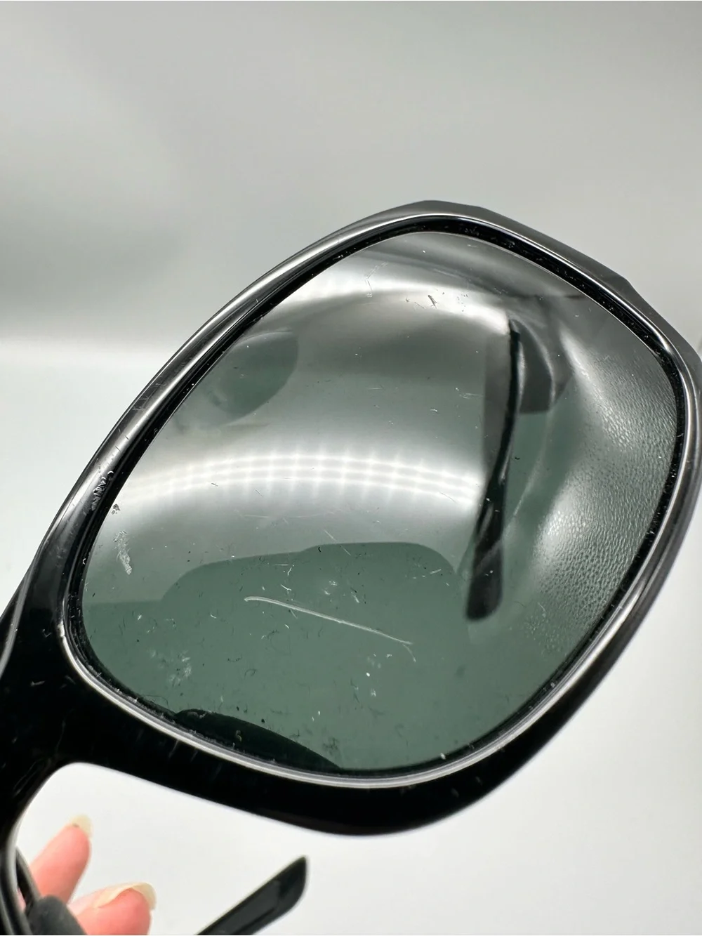 Maui Jim Bamboo Forest MJ-415-02 Black Polarized Wrap Sunglasses Japan FLAW